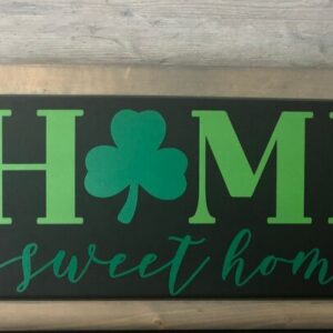 Home Sweet Home Shamrock Framed Sign