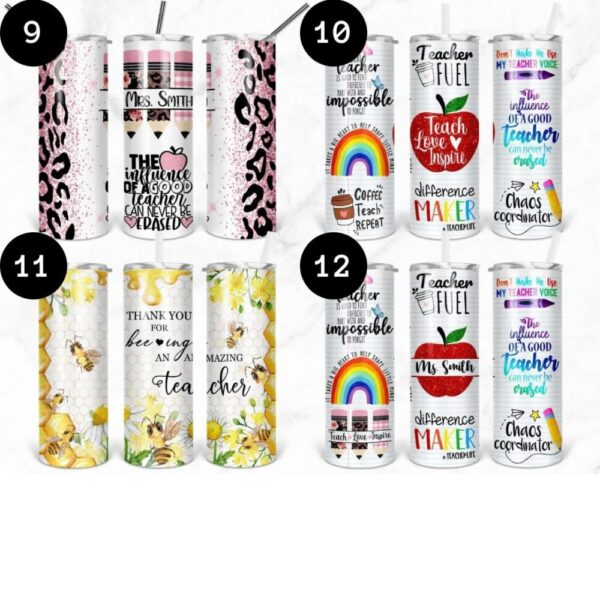 Personalized Teacher Tumblers