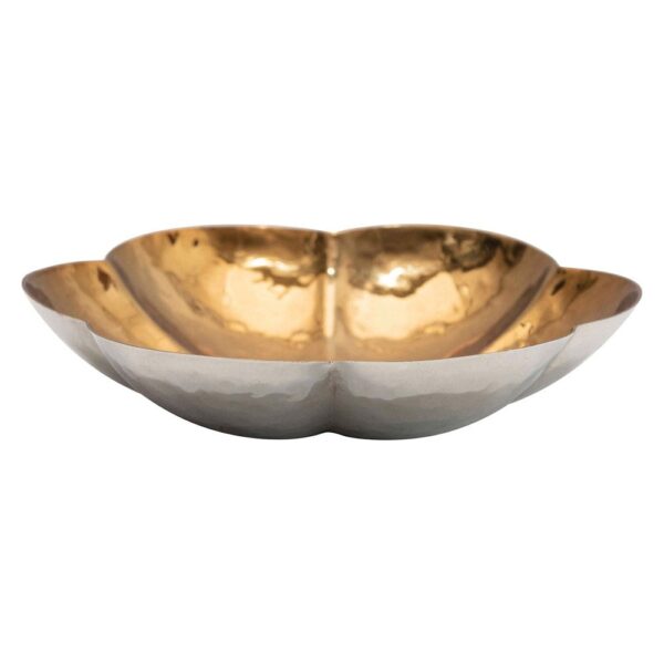 Gold Stainless Steel Flower Bowl