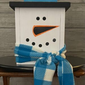 Snowman Lantern with Remote Controlled LED Light