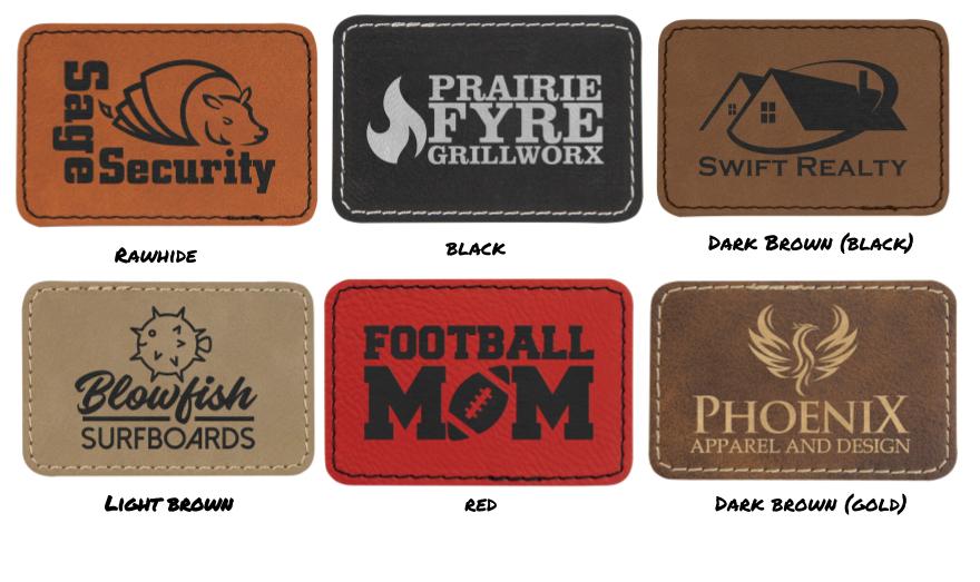 Custom Leather Patches - Laser Engraved Leather Labels for Jackets Hats  Jeans