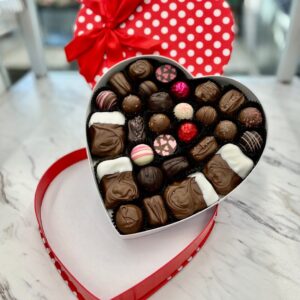 Valentine’s Day Polka Dot Heart Assorted Gift Chocolate Box