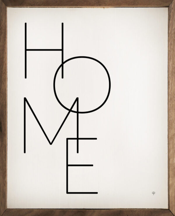 Modern Home White – Kendrick Home Wood Sign