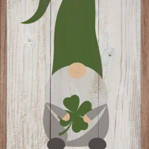 Lucky Gnome Whitewash – Kendrick Home Wood Sign
