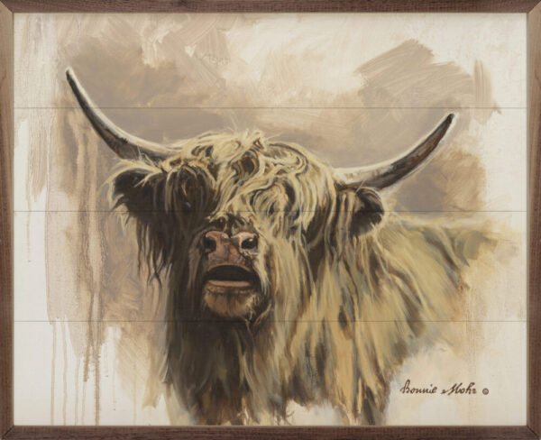 Awaken Highland Bull – Kendrick Home Wood Sign