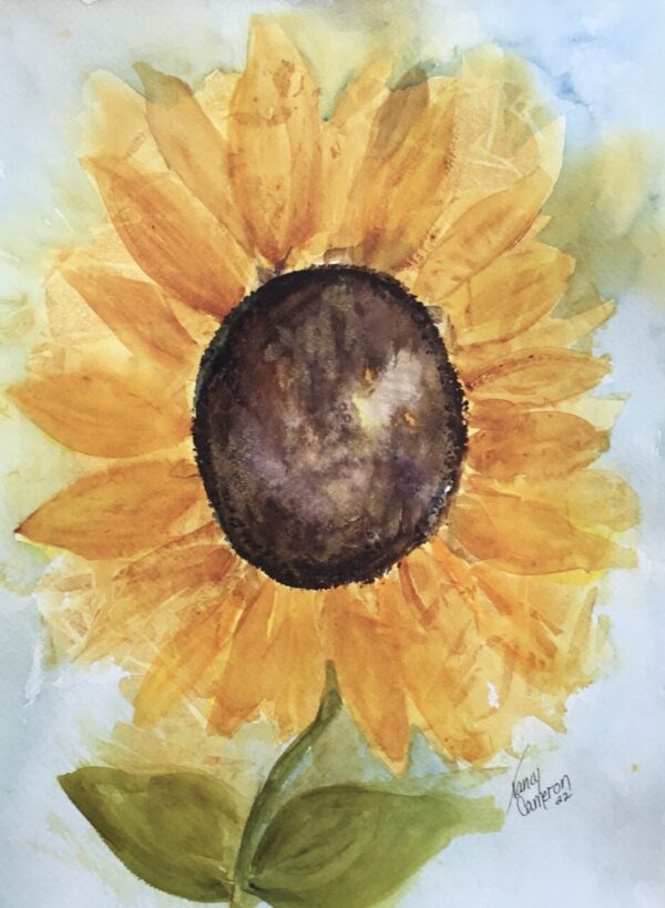 Sunny Original Watercolor Painting