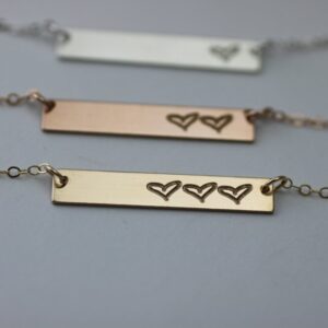 Charlotte Heart Necklace (1-5 hearts)