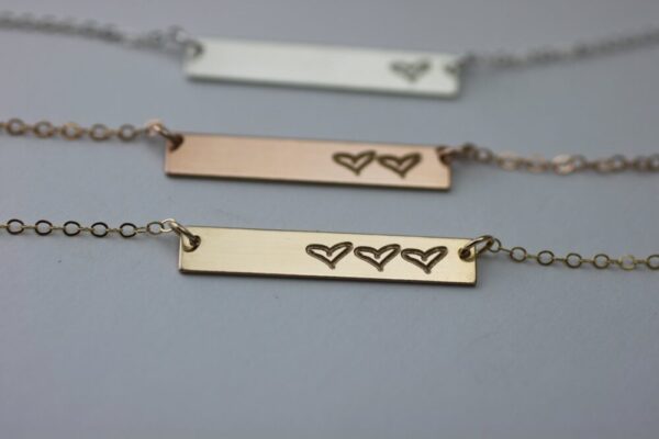 Charlotte Heart Necklace (1-5 hearts)