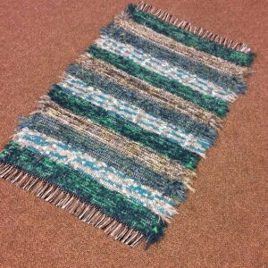 Amish Loom Made Mixed Color Tapestry Throw Rug