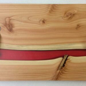 Douglas Fir Wood & Epoxy Cutting/Serving Board with Handles