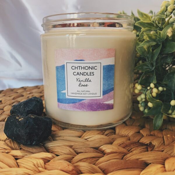 Chthonic Candles Vanilla Rose 16oz