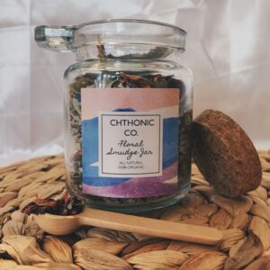 Chthonic Co. Floral Smudge Jar 8oz