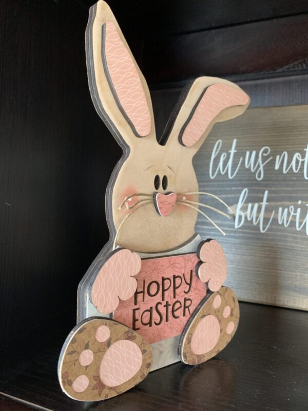 Hoppy Easter Wooden Bunny