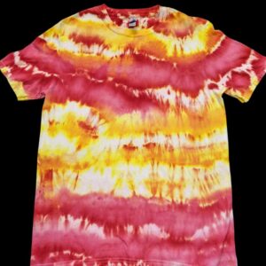 *Ready to Ship* Red & Yellow Fire-Inspired Tie-Dye T-shirt