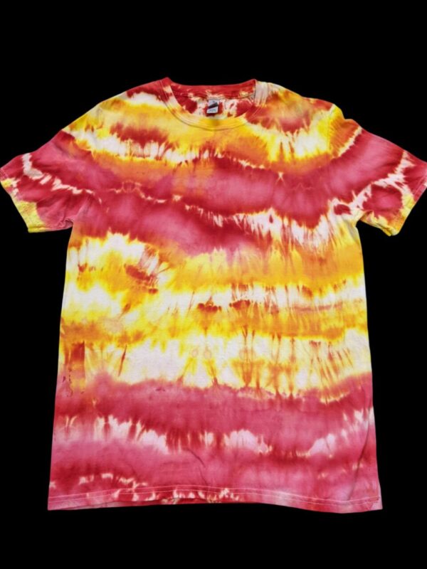 *Ready to Ship* Red & Yellow Fire-Inspired Tie-Dye T-shirt