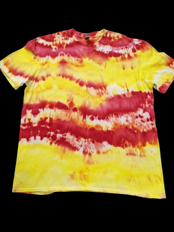 *Ready to Ship* Yellow & Red Fire-Inspired Tie-Dye T-shirt