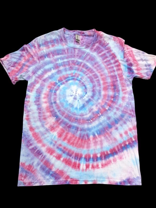 *Ready to Ship* Blue, Purple, & Pink Spiral Tie-Dye T-shirt