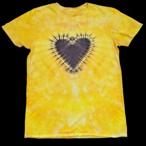 *Made to Order* Heart Shaped Tie-Dye T-Shirt in Team Colors
