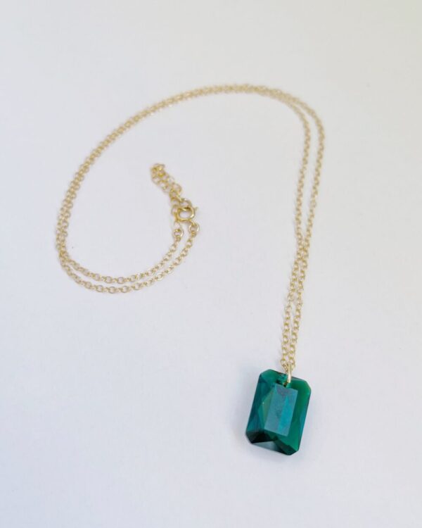Emerald Crystal Pendant Necklace