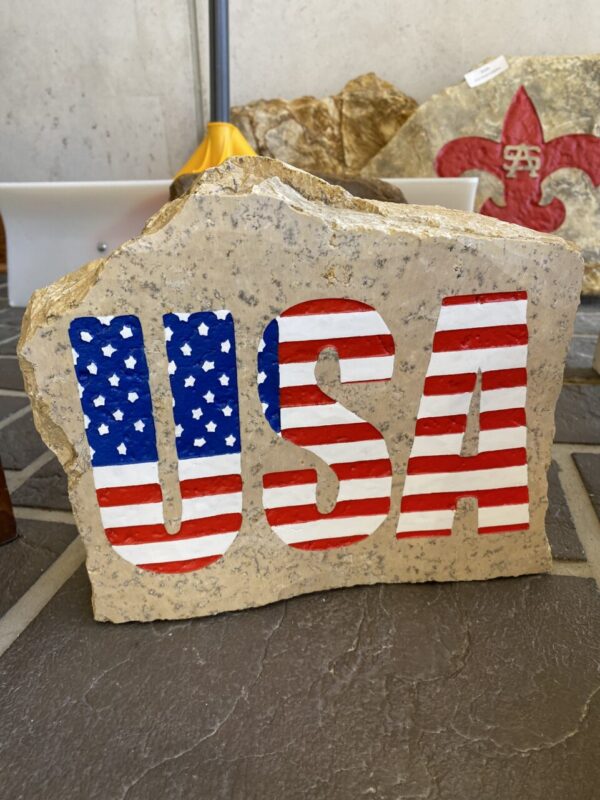 USA Flag Stone