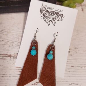 Brown and Turquoise Earrings
