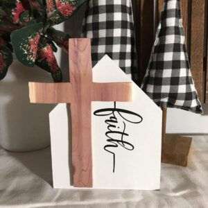 Faith – wood house decor