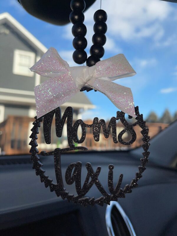 Mom’s Taxi Mirror Charm