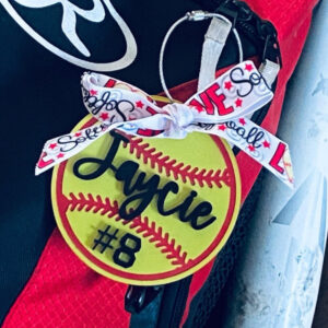 Personalized Softball Bag Tag