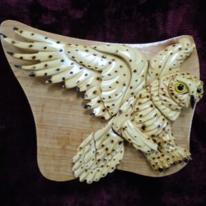 Snow Owl Wooden Puzzle Box