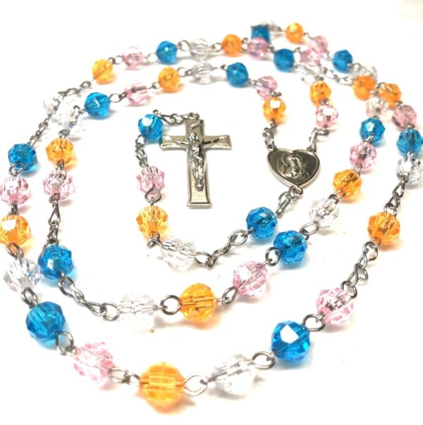 Handmade multi color rosary