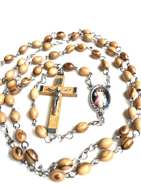 Handmade olive wood rosary