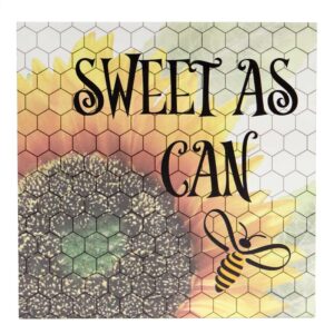 Sweet As Can Bee Wood Hanging/Standing Sign