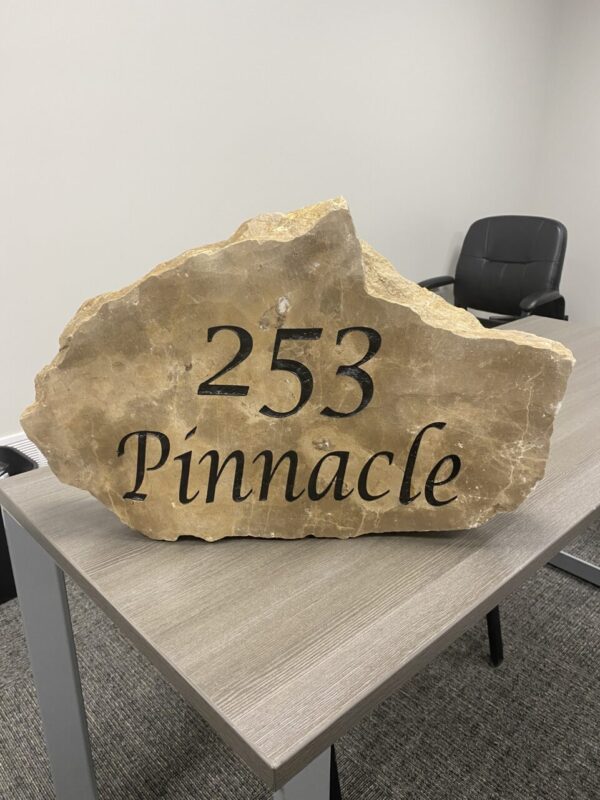 Large Personalized Address Rock