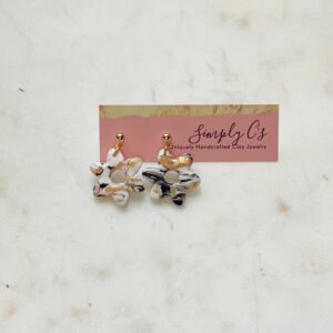 Marbled Flower Earrings