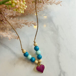 Glitter Heart Everyday Necklace