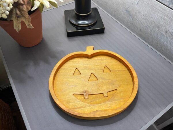 Hardwood Pumpkin Tray
