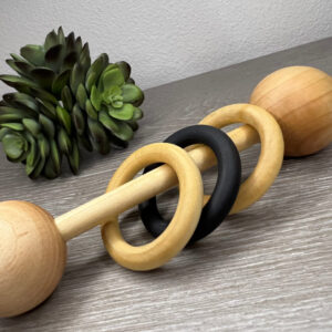 Wooden Rattle – Dumbell