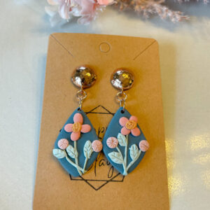 Floral Dangle Statement Earring