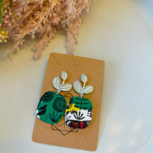 Multicolor Floral Statement Earring