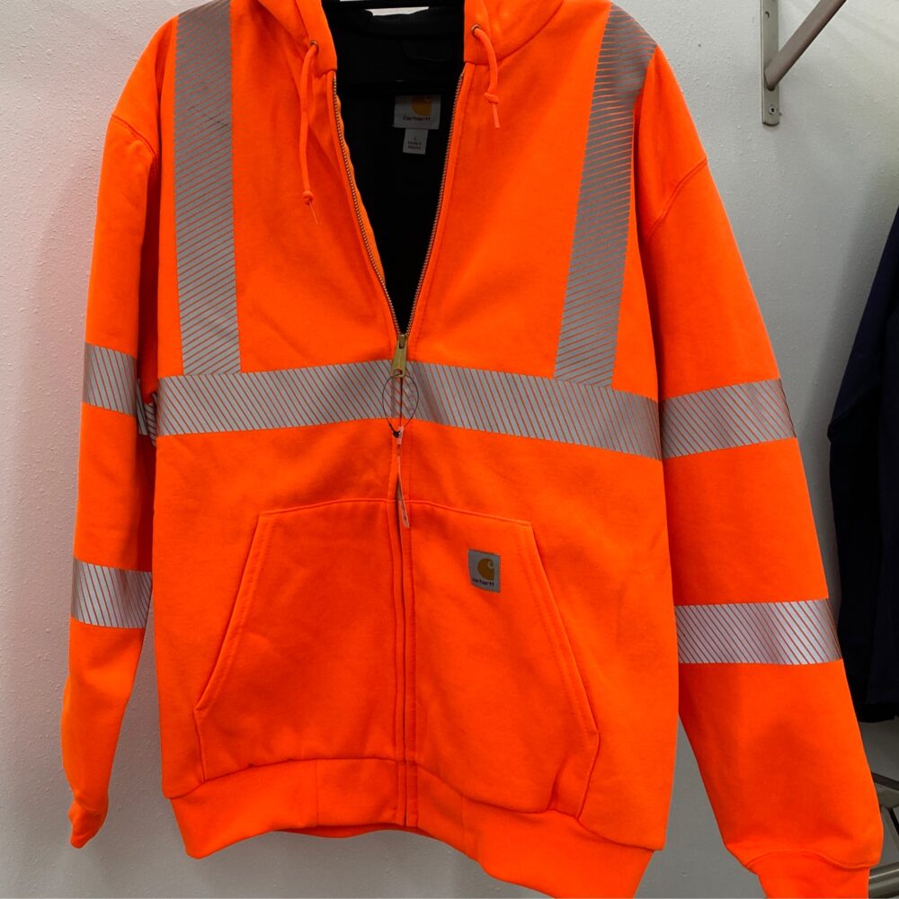 Orange zip up hot sale