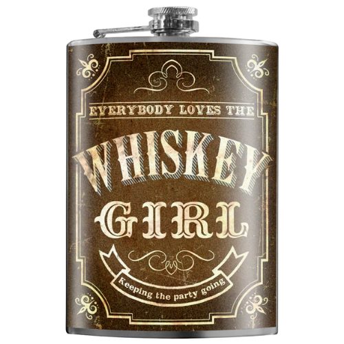 Whiskey Girl Flask