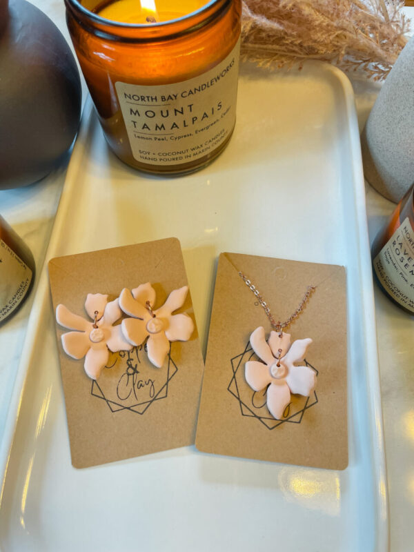 Mandarin Floral Earring/Necklace Set
