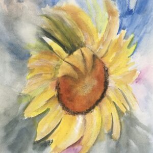 Sunflower – Watercolor Painting or Print