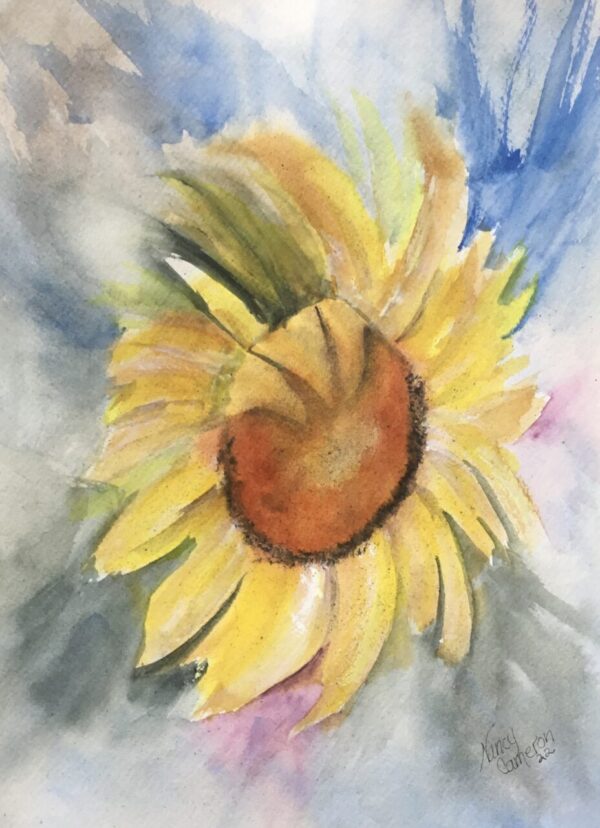 Sunflower – Watercolor Painting or Print