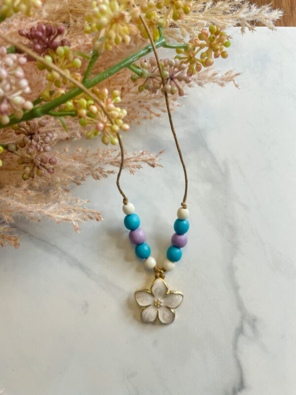 White Flower Everyday Necklace