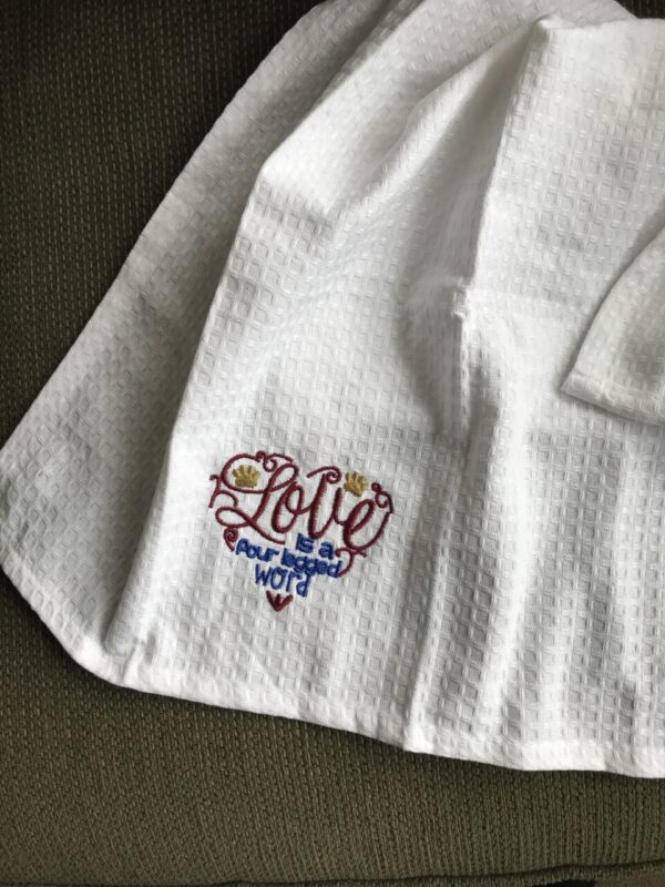 Four Legged Embroidered Towel