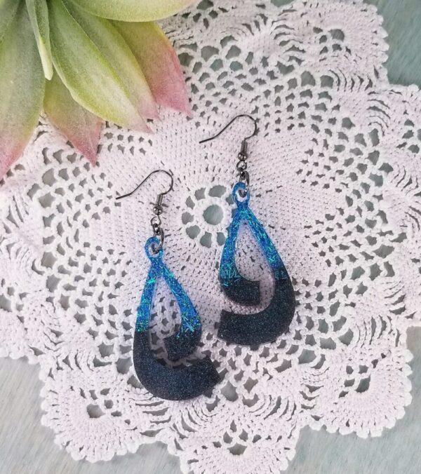 Black and Turquoise Earrings
