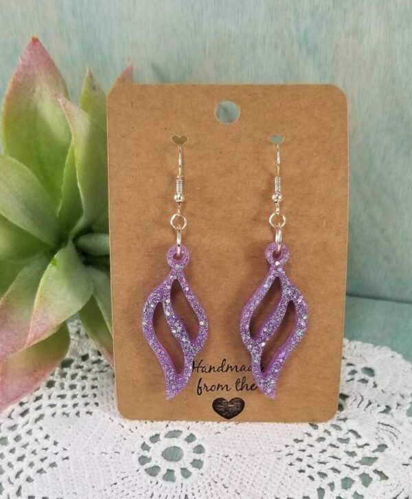 Lilac Purple Earrings