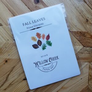 Fall Leaves Themed Foam Sticker Set – Limited Edition