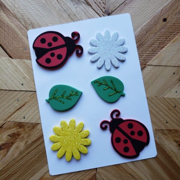 Ladybug Themed Foam Sticker Set